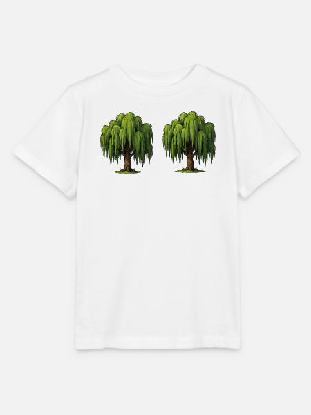 Doppel-Weidenbaumszene - Stanley/Stella Kinder T-Shirt MINI CREATOR  - Weiß