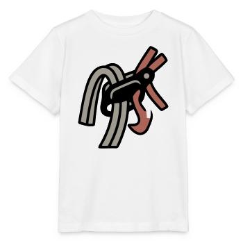 Belay Device Climbing Carabiner Bouldering - Stanley/Stella MINI CREATOR Kids’ T-Shirt - white - Front - Maike (125cm)