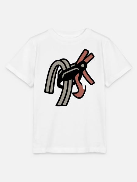 Sicherungsgerät Klettern Karabiner Bouldern - Stanley/Stella Kinder T-Shirt MINI CREATOR - Weiß