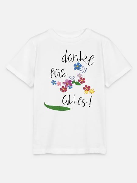 Danke für alles - Stanley/Stella Kinder T-Shirt MINI CREATOR - Weiß
