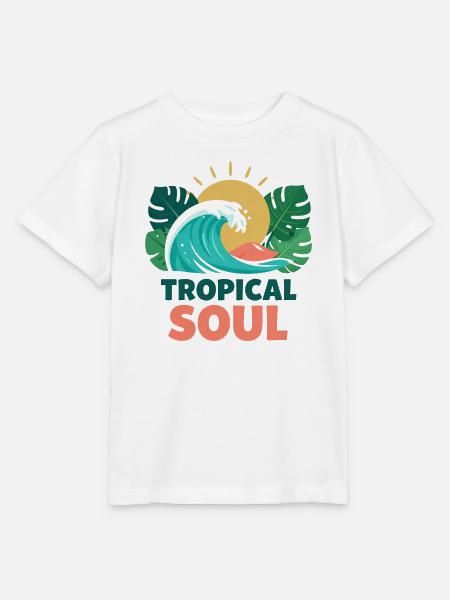 Tropische Seelenwelle - Stanley/Stella Kinder T-Shirt MINI CREATOR - Weiß