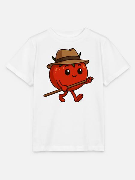 Tomate auf Wanderschaft - Stanley/Stella Kinder T-Shirt MINI CREATOR  - Weiß