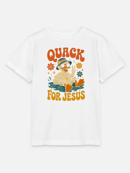 Quack für Jesus bunte Strandente - Stanley/Stella Kinder T-Shirt MINI CREATOR - Weiß