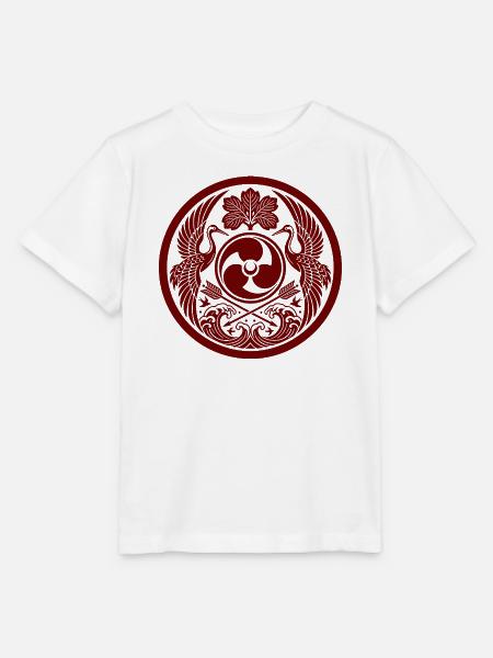 Roter Wappenkranich - Stanley/Stella Kinder T-Shirt MINI CREATOR - Weiß