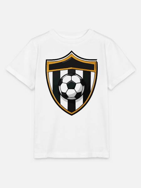 Fußballschild mit Ball - Stanley/Stella Kinder T-Shirt MINI CREATOR - Weiß