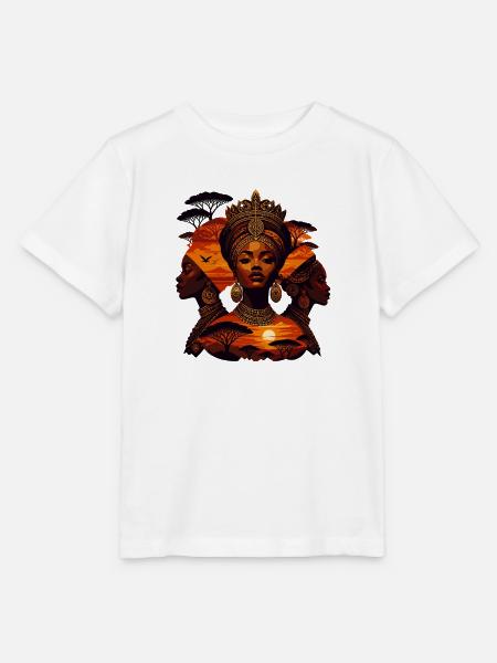 Königliche Abendsonne Afrika - Stanley/Stella Kinder T-Shirt MINI CREATOR - Weiß