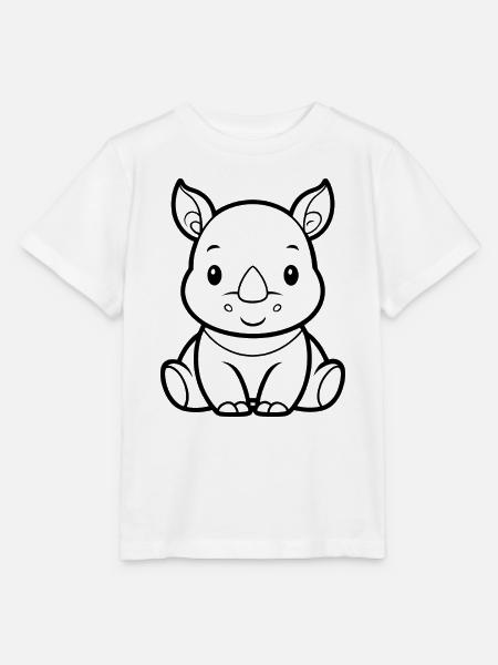 Baby-Nashorn - Stanley/Stella Kinder T-Shirt MINI CREATOR  - Weiß