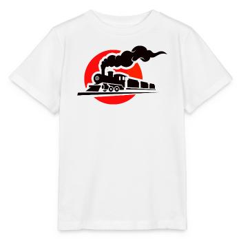 Railway Drawing - Stanley/Stella MINI CREATOR Kids’ T-Shirt - white - Front - Maike (125cm)