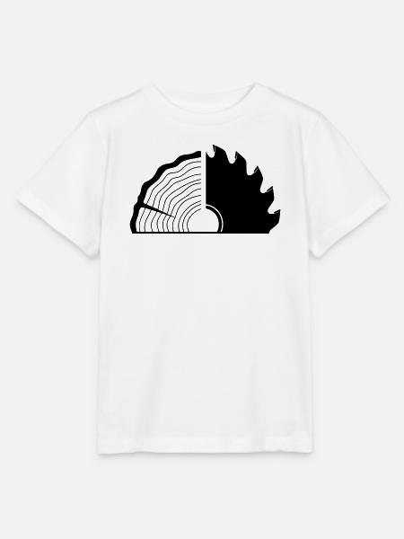 Schreiner Holzscheibe Sägeblatt - Stanley/Stella Kinder T-Shirt MINI CREATOR - Weiß