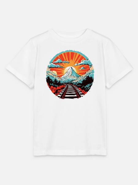 Eisenbahn Comic Look - Stanley/Stella Kinder T-Shirt MINI CREATOR  - Weiß