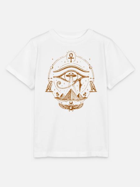 Ägyptische UFO-Vision - Stanley/Stella Kinder T-Shirt MINI CREATOR - Weiß