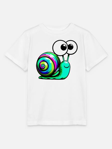 Schnecke - Stanley/Stella Kinder T-Shirt MINI CREATOR - Weiß