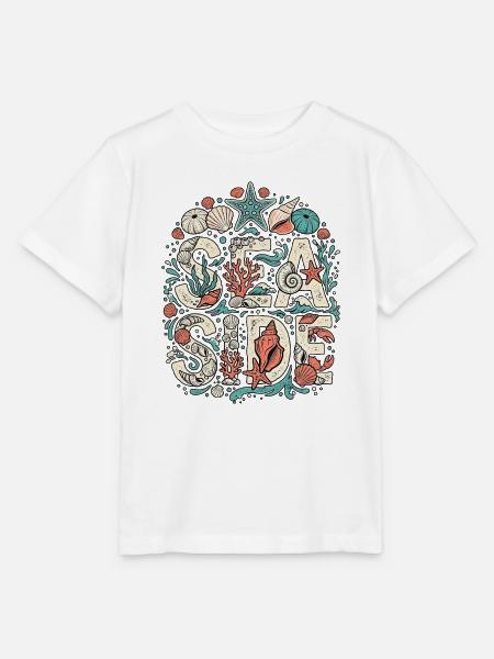 Meer Und Muscheln - Stanley/Stella Kinder T-Shirt MINI CREATOR  - Weiß