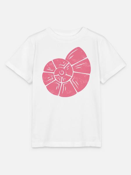 Rosa Muschel Spirale - Stanley/Stella Kinder T-Shirt MINI CREATOR - Weiß