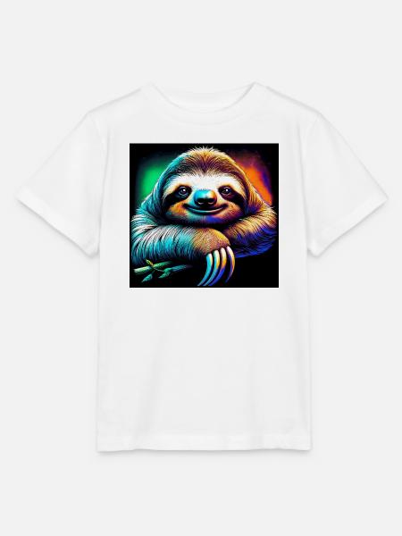 Faultier - Stanley/Stella Kinder T-Shirt MINI CREATOR - Weiß