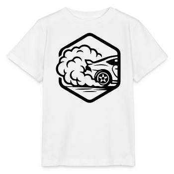 Auto Gas Speed - Stanley/Stella Kinder T-Shirt MINI CREATOR  - Weiß - Vorne - Maike (125cm)