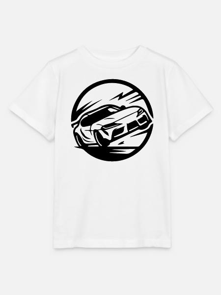 Auto Rennwagen Autorennen - Stanley/Stella Kinder T-Shirt MINI CREATOR - Weiß