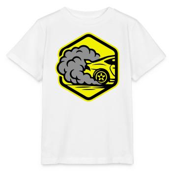 Automobile Icône Automobile Course - T-shirt bio MINI CREATOR Stanley/Stella Enfant - blanc - Devant - Maike (125cm)