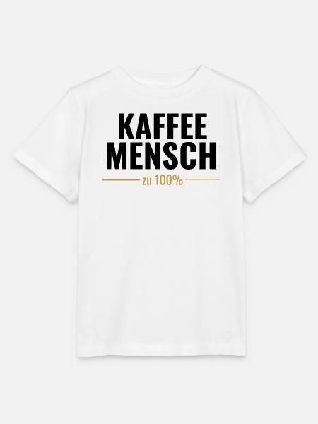 Kaffeemensch zu 100% - Stanley/Stella Kinder T-Shirt MINI CREATOR  - Weiß