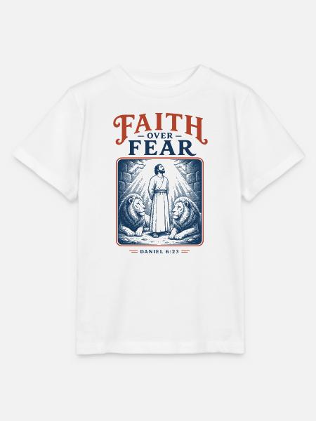 Daniel Lion Faith - Stanley/Stella Kinder T-Shirt MINI CREATOR - Weiß