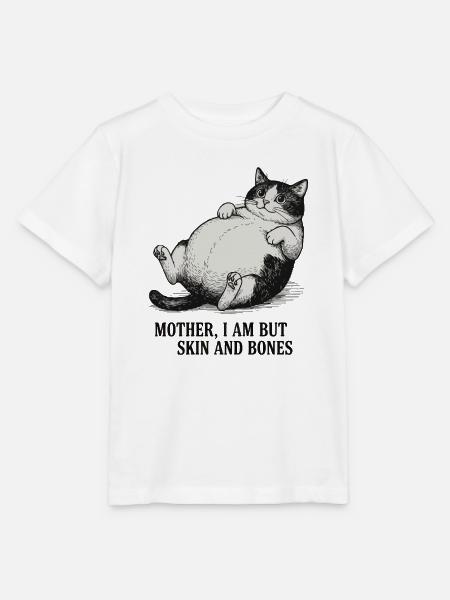 Moppelkatze Fette Katze - Stanley/Stella Kinder T-Shirt MINI CREATOR - Weiß