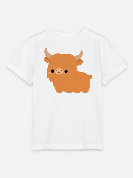 Hochland-Kuh - Stanley/Stella Kinder T-Shirt MINI CREATOR - Weiß