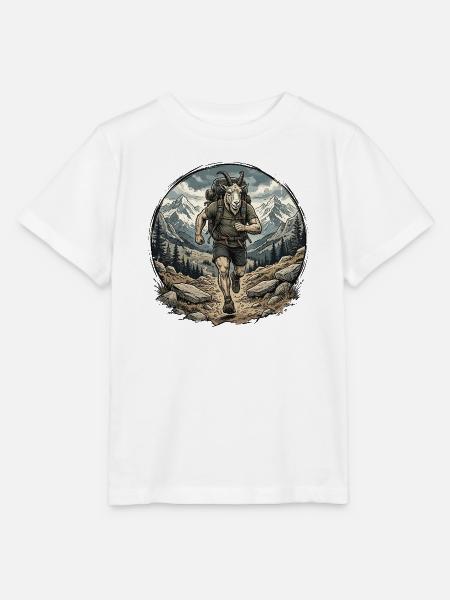 GOAT Trailrunner - Stanley/Stella Kinder T-Shirt MINI CREATOR - Weiß