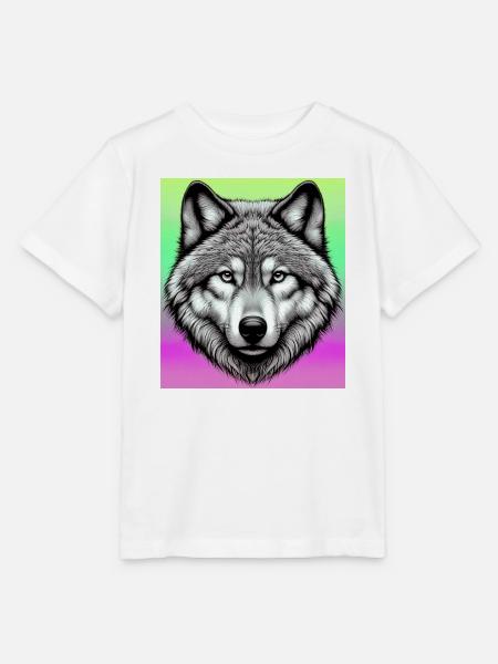 Wolf - Stanley/Stella Kinder T-Shirt MINI CREATOR - Weiß