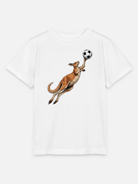 Kangaroo Torwart-Fußball - Stanley/Stella Kinder T-Shirt MINI CREATOR  - Weiß