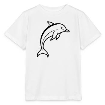 Delfin - Stanley/Stella Kinder T-Shirt MINI CREATOR  - Weiß - Vorne - Maike (125cm)