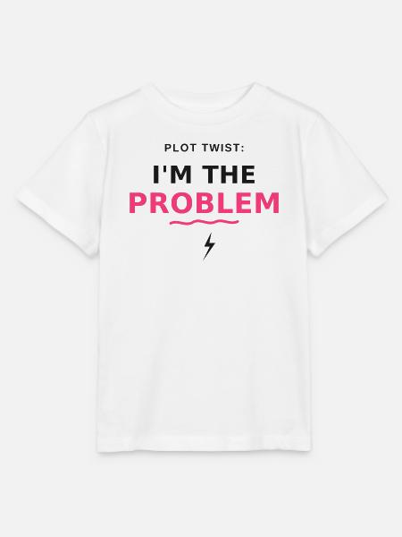 Plot Twist: Ich bin das Problem - Stanley/Stella Kinder T-Shirt MINI CREATOR  - Weiß