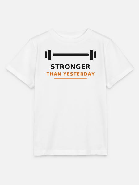 Stärker als Gestern - Stanley/Stella Kinder T-Shirt MINI CREATOR - Weiß