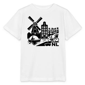 NL Urlaub Niederlande Holland - Stanley/Stella Kinder T-Shirt MINI CREATOR  - Weiß - Vorne - Maike (125cm)