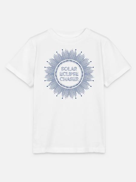 Solar eclipse chaser blau - Stanley/Stella Kinder T-Shirt MINI CREATOR  - Weiß