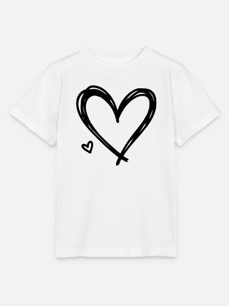 Herz - Stanley/Stella Kinder T-Shirt MINI CREATOR - Weiß