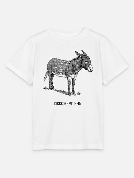 Dickkopf mit Herz - Stanley/Stella Kinder T-Shirt MINI CREATOR  - Weiß