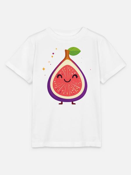 Kawaii Feigenfigur - Stanley/Stella Kinder T-Shirt MINI CREATOR  - Weiß