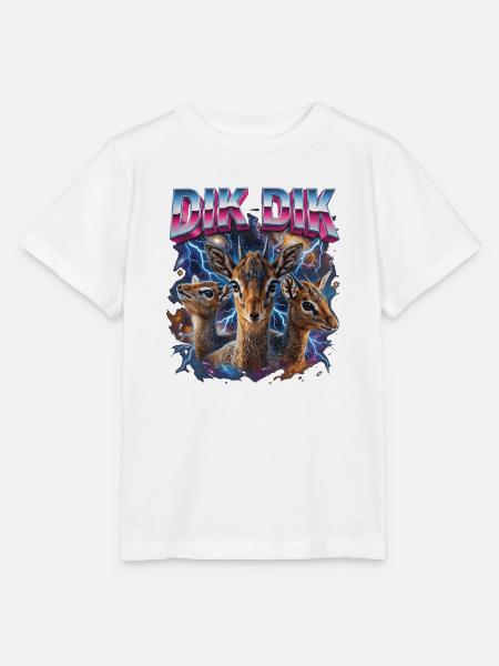 Dik Dik Kosmischer Hirschtrio mit Blitz - Stanley/Stella Kinder T-Shirt MINI CREATOR - Weiß
