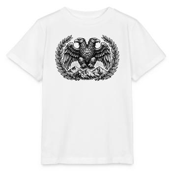 Albanien Shirt Flagge Adler Urlaub Balkan Geschenk - Stanley/Stella Kinder T-Shirt MINI CREATOR  - Weiß - Vorne - Maike (125cm)