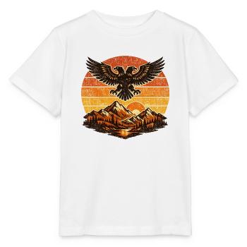 Albanien Shirt Flagge Adler Urlaub Balkan Geschenk - Stanley/Stella Kinder T-Shirt MINI CREATOR  - Weiß - Vorne - Maike (125cm)
