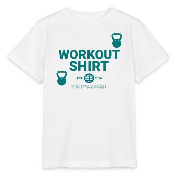Workout Shirt - Stanley/Stella Kinder T-Shirt MINI CREATOR  - Weiß - Vorne - Maike (125cm)