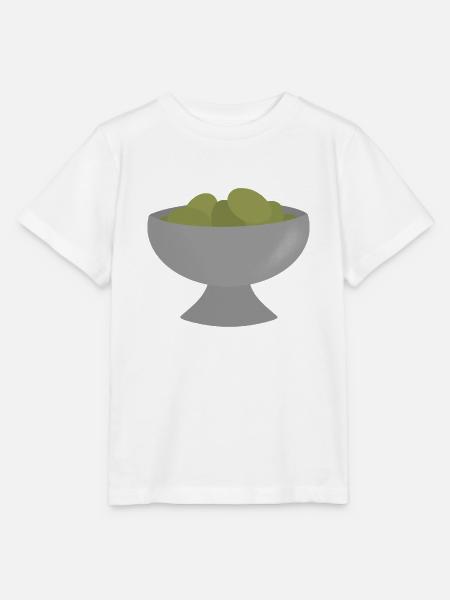 Olive Bowl Minimalist - Stanley/Stella Kinder T-Shirt MINI CREATOR  - Weiß