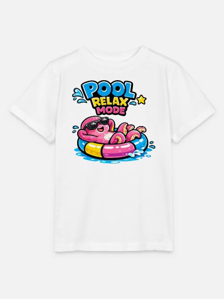 Pool Relax Mode - Stanley/Stella Kinder T-Shirt MINI CREATOR  - Weiß