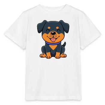 Kleiner Rottweiler (Comic) - Stanley/Stella Kinder T-Shirt MINI CREATOR  - Weiß - Vorne - Maike (125cm)