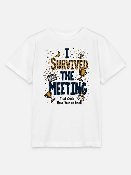 Meeting-Überlebensbericht: Besser per Email - Stanley/Stella Kinder T-Shirt MINI CREATOR  - Weiß