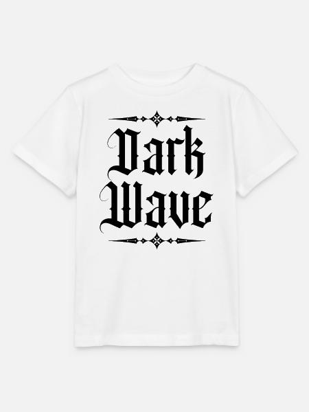 Dark Wave Gothic Typography-Logo - Stanley/Stella Kinder T-Shirt MINI CREATOR - Weiß