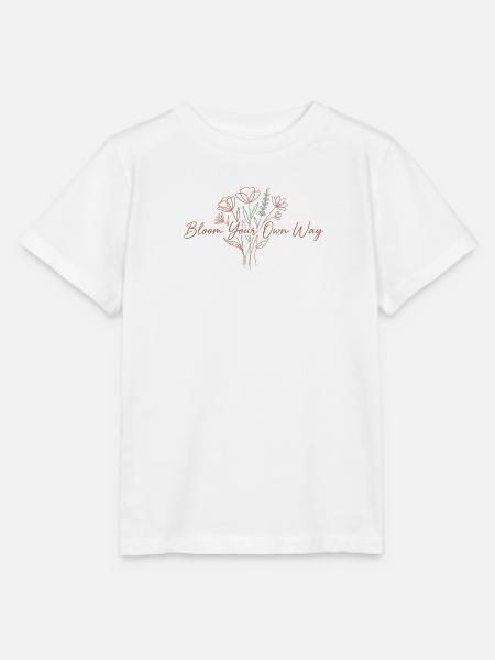 Blühe auf eigenem Weg - Stanley/Stella Kinder T-Shirt MINI CREATOR  - Weiß