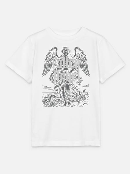 Gotischer gefallener Engel über stürmischem Meer - Stanley/Stella Kinder T-Shirt MINI CREATOR - Weiß
