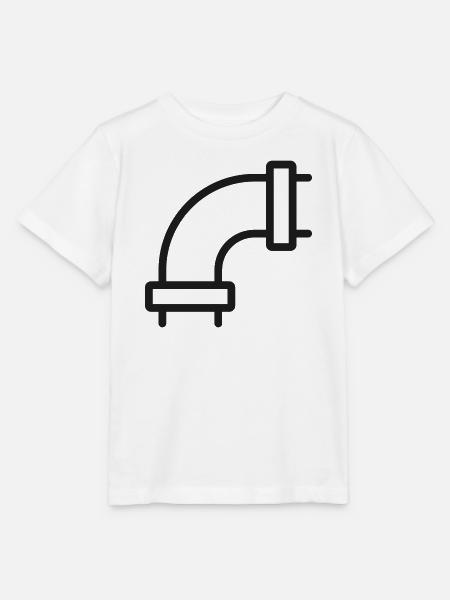 Arc Pipe Minimalistische Grafik - Stanley/Stella Kinder T-Shirt MINI CREATOR - Weiß