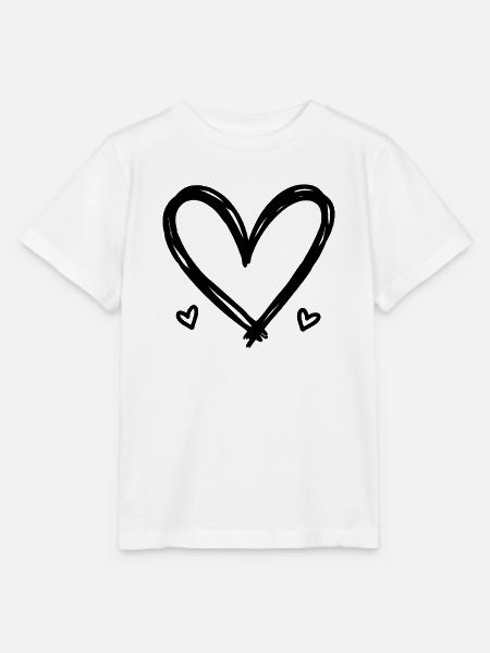 Herz - Stanley/Stella Kinder T-Shirt MINI CREATOR - Weiß
